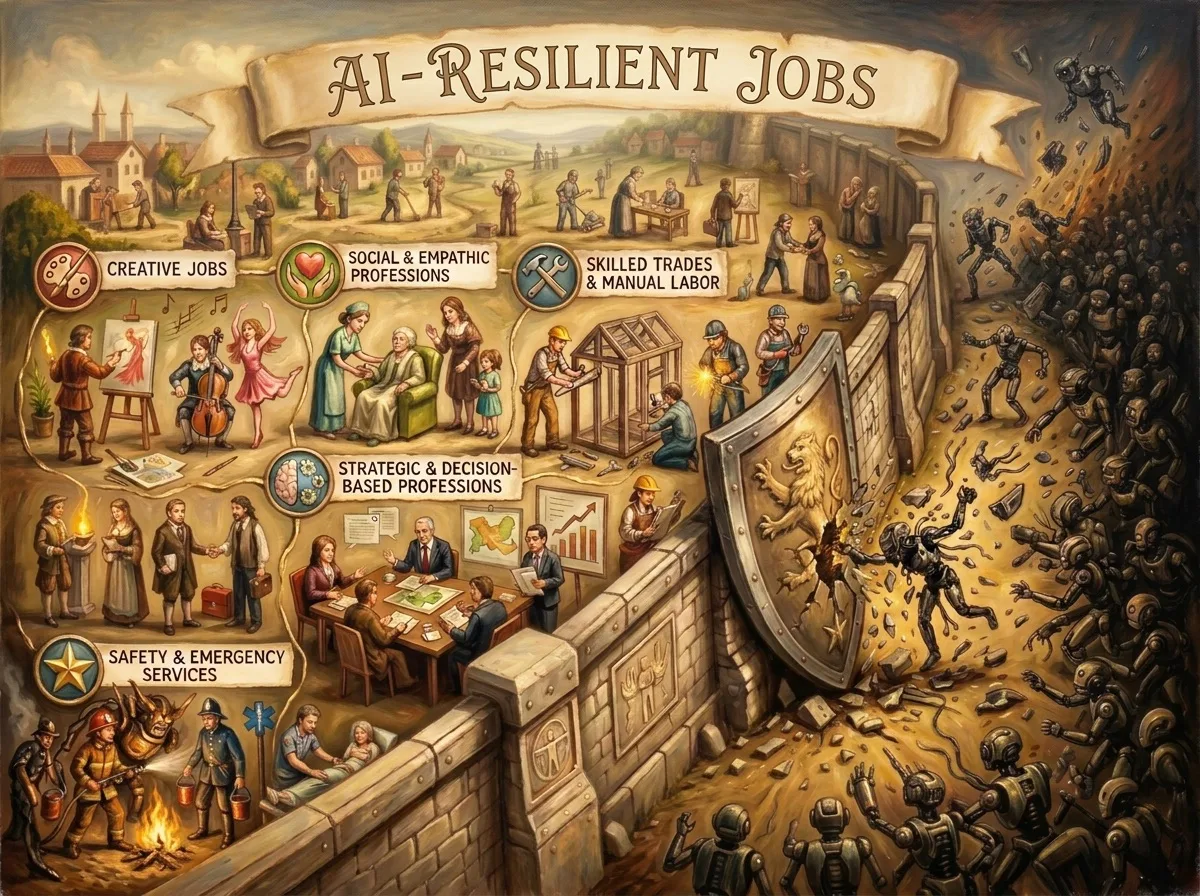 Berufe, die KI nicht ersetzen kann: Handwerk, Pflege, kreative und soziale Berufe